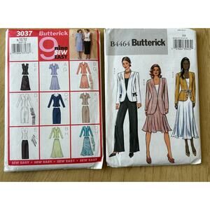 VTG 80s Sew Pattern Separates Jacket Skirt, Pants Top 8-10-12-14 Butterick 90s